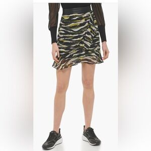 DKNY faux wrap skirt